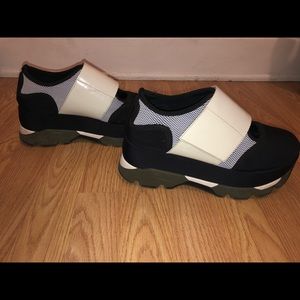 MARNI Neoprene platform sneakers